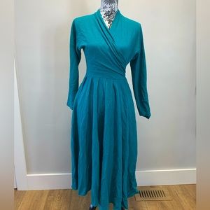 Vintage Aline Turquoise Dress 8
